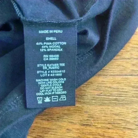 Theory “Gathered Tee” Short Sleeve Dress Black Size Small EUC! - Picture 6 of 7